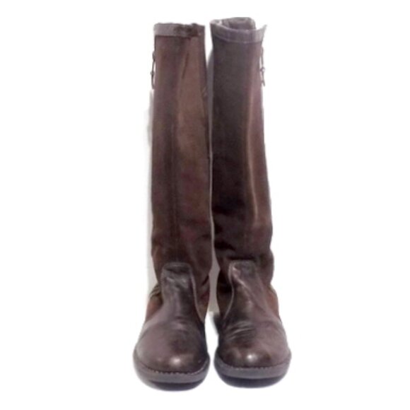 Clarks Women’s “Nikki Park” (38557) Brown Leather Suede, Knee High Boots – 9M - Picture 3 of 10